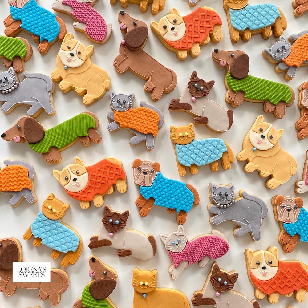 Baby Cats and Baby Dogs. By Lorena Rodriguez for Lorena’s Sweets