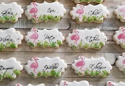 Christmas Place Card Cookies