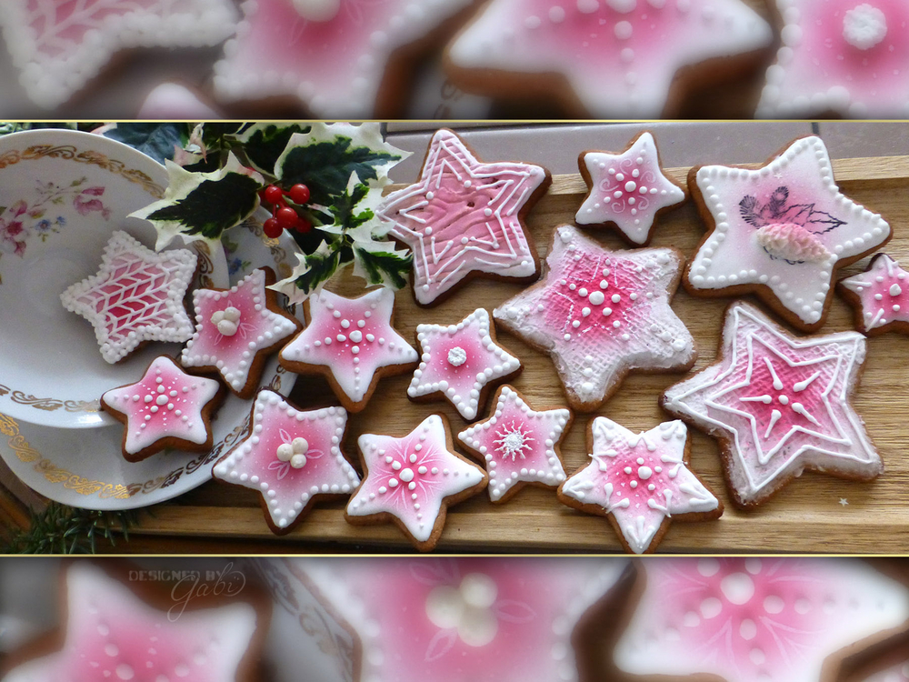 Pink Christmas Stars