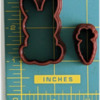 3DCookieCutterShop Bunny Mini Cookie Cutter: 2" bunny size option gets you a 1" carrot