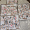 Full Set of 38 Sweetheart Stenciled Cookies: 38 Sweetheart Stenciled cookies