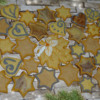 Decorated maple leaf and Christmas cookies: icingsugarkeks